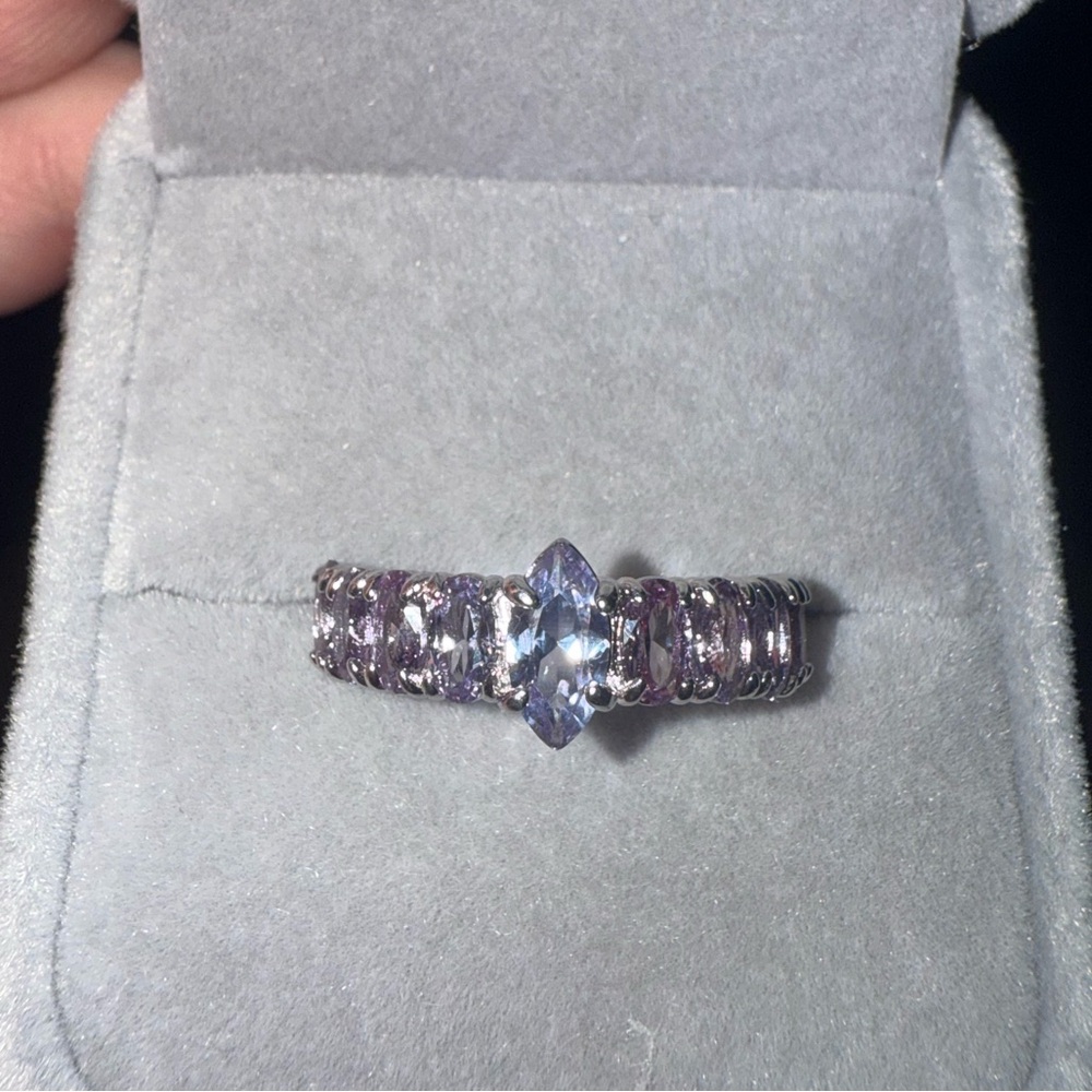 Bomb Party Elegant Purple Alexandrite Gemstone Ring Size 7